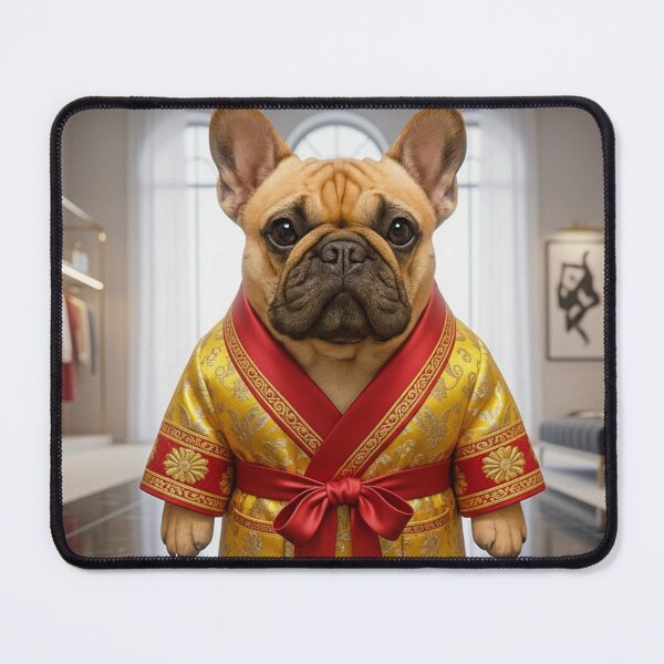 Item preview, Luxury Bulldog King – Golden Robe Dog Art, Funny Fashion Animal Design, Trendy Pet Illustration designed and sold by Sim shin.