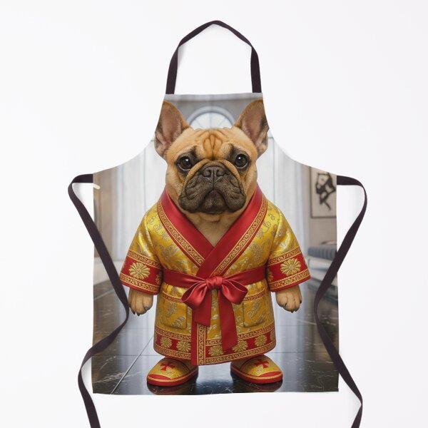 Item preview, Luxury Bulldog King – Golden Robe Dog Art, Funny Fashion Animal Design, Trendy Pet Illustration designed and sold by Sim shin.