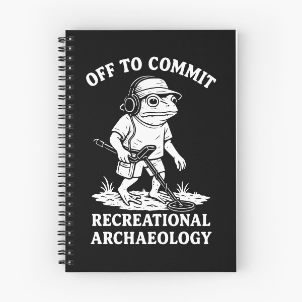 Item preview, Off To Commit Recreational Archaeology Frog designed and sold by LuminOrb.