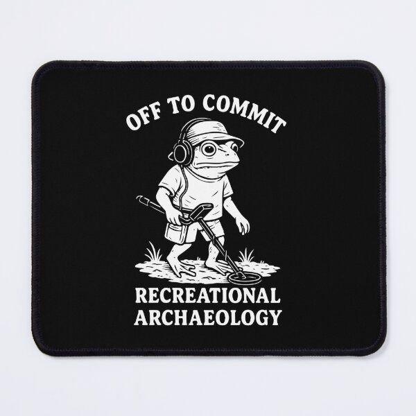 Item preview, Off To Commit Recreational Archaeology Frog designed and sold by LuminOrb.