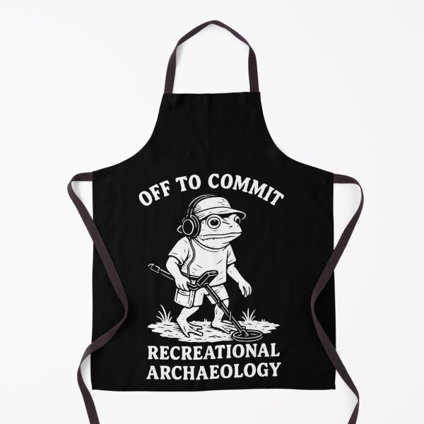 Item preview, Off To Commit Recreational Archaeology Frog designed and sold by LuminOrb.