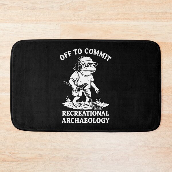 Item preview, Off To Commit Recreational Archaeology Frog designed and sold by LuminOrb.