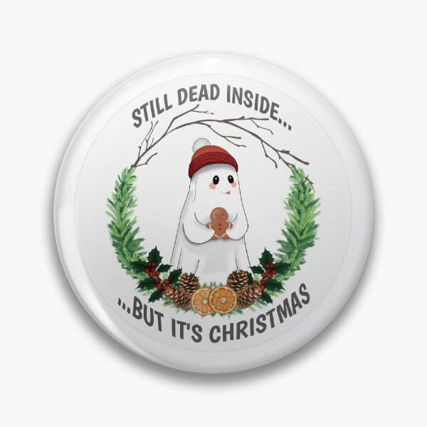 Item preview, "Still dead inside.." Echo the Christmas Ghost circular designed and sold by kerriwarren.