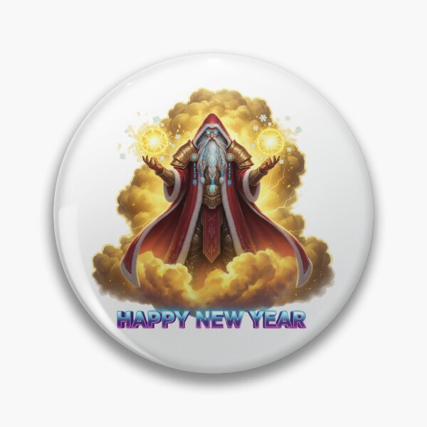 Item preview, Powerful Wizard Santa Conjuring Golden Snow Magic designed and sold by newvisionart191.
