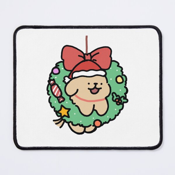 Item preview, Dog in Christmas Wreath designed and sold by sunfyrethegold.