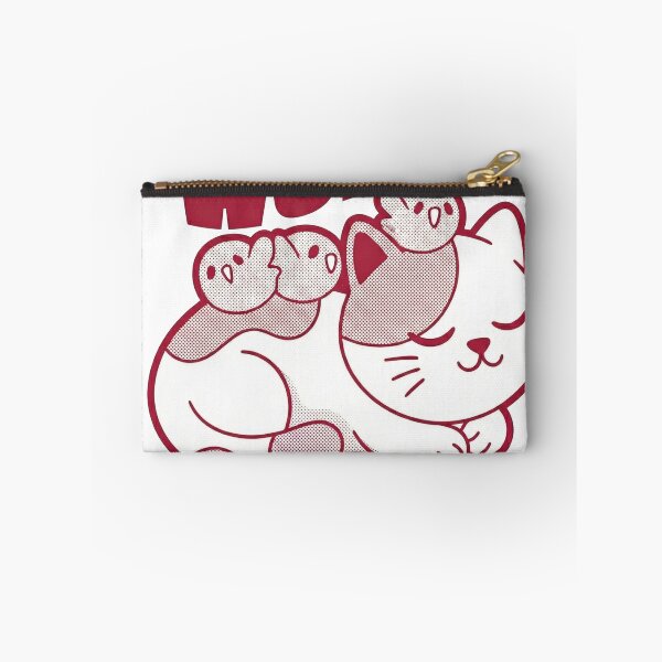 Item preview, Don't Worry Be Catty - Cute Retro Halftone Sleeping Cat & Birds designed and sold by DEVINE-PIXELZ.