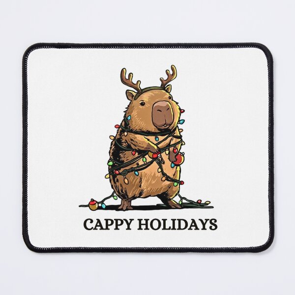 Item preview, Cappy Holidays Capybara Christmas designed and sold by Steele-Art.