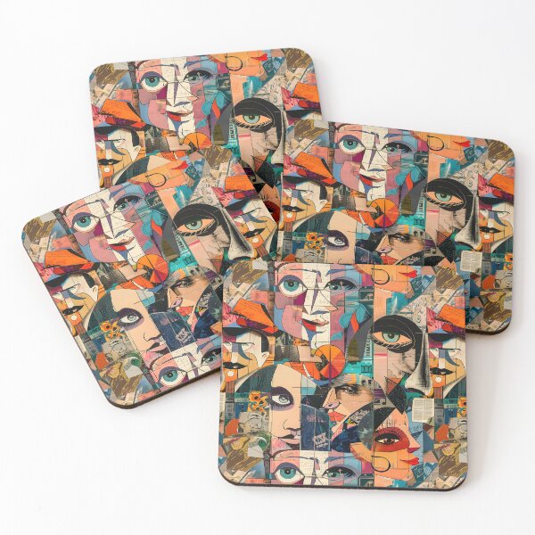 Item preview, Retro 20s Funny Avant-garde Collage Pattern designed and sold by SecretDicer.