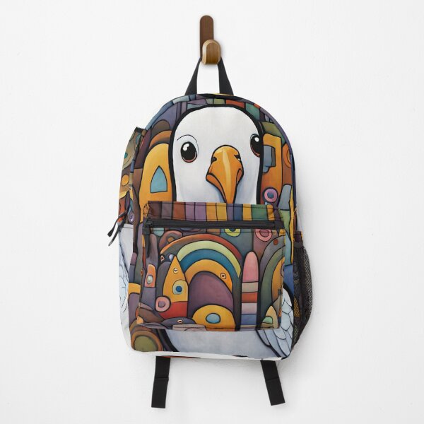 Item preview, Folk Art Two Seagulls wearing hoodies walk into a bar designed and sold by Colin Bentham.