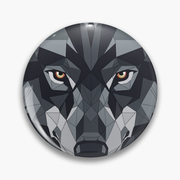 Item preview, Geometric Wolf Head Artwork – Low Poly Wolf Illustration | Modern Animal Design designed and sold by RelatableMess.