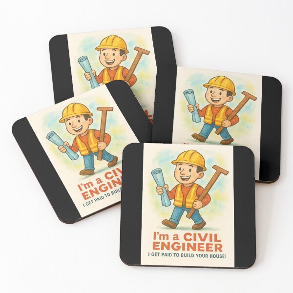 Item preview, Funny Civil Engineer Watercolor – “Trust Me, I Make Things Stand!” designed and sold by EuropeanPrints.