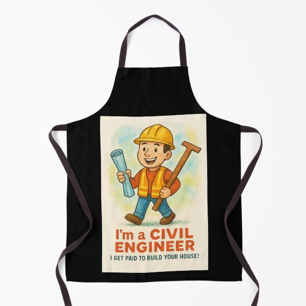 Item preview, Funny Civil Engineer Watercolor – “Trust Me, I Make Things Stand!” designed and sold by EuropeanPrints.