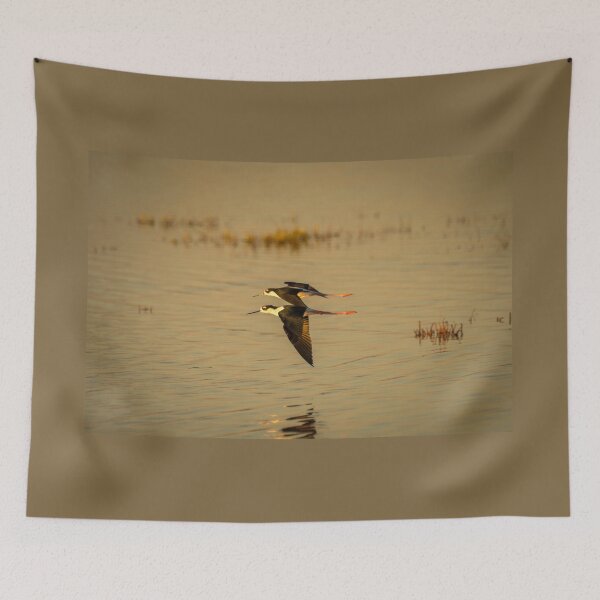 Item preview, Pair of Black-Necked Stilts in Flight designed and sold by Debra Martz.