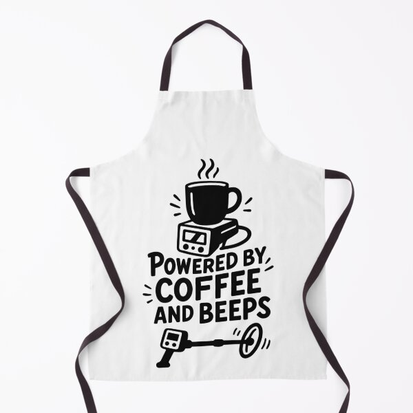 Item preview, Powered By Coffee And Beeps Funny Metal Detecting designed and sold by LuminOrb.
