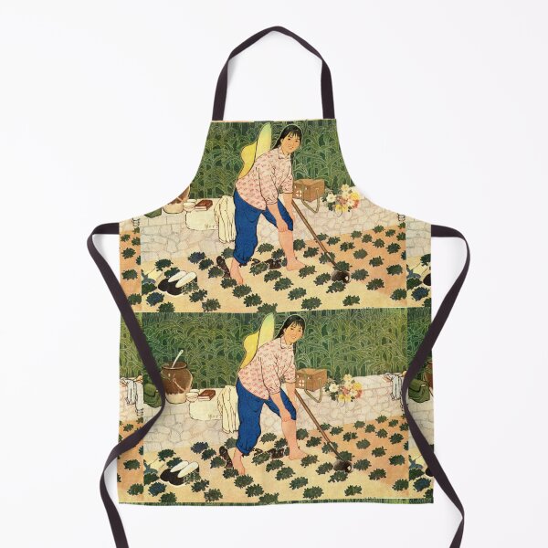 Item preview, Vintage 1950s Chinese Female Farmer Art Print designed and sold by FriendsClub.
