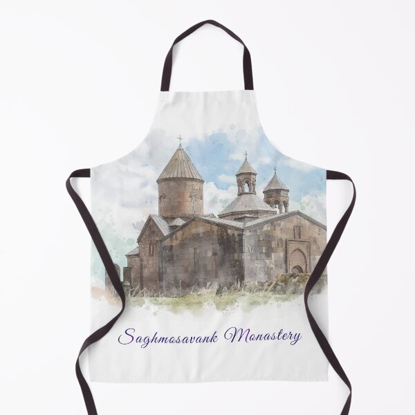 Artikelvorschau, Aquarellkunst vom Kloster Saghmosavank – Armenische Landschaftsillustration entworfen und verkauft von NareArt.