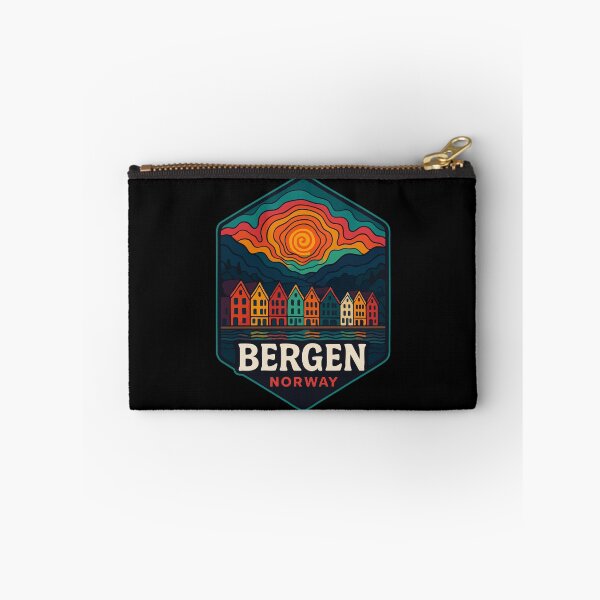 Item preview, Bergen Cityscape Norway Trippy Travel designed and sold by TomFrontierArt.