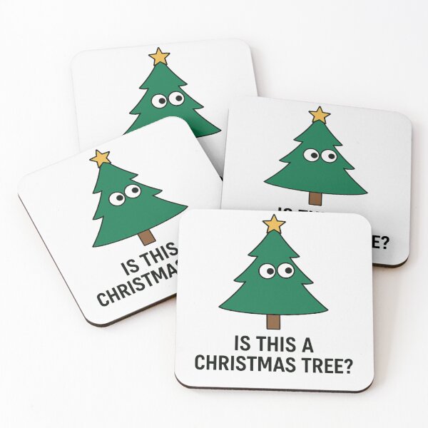 Item preview, Is This a Christmas Tree? – Minimalist Funny Holiday Design designed and sold by EdCraftProjects.