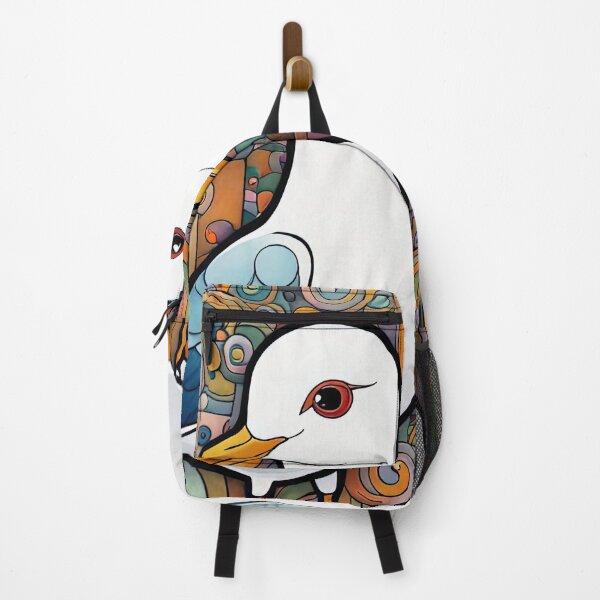 Item preview, Folk Art Two Seagulls wearing hoodies walk into a bar designed and sold by Colin Bentham.