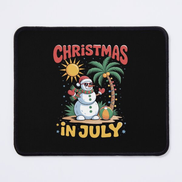 Item preview, Christmas In July Snowman Summer Beach Vacation designed and sold by HeinzanoWeno.