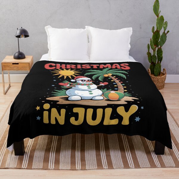 Item preview, Christmas In July Snowman Summer Beach Vacation designed and sold by HeinzanoWeno.