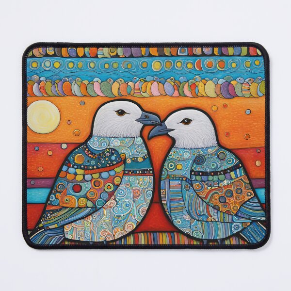 Item preview, Folk Art Two Seagulls wearing hoodies walk into a bar designed and sold by Colin Bentham.