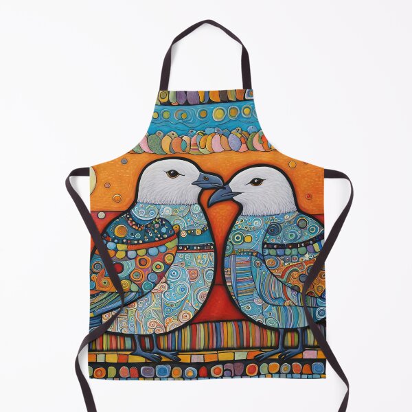 Item preview, Folk Art Two Seagulls wearing hoodies walk into a bar designed and sold by Colin Bentham.