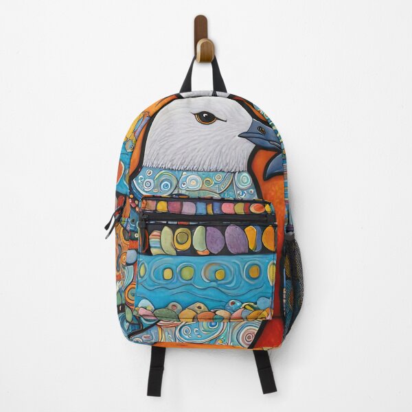 Item preview, Folk Art Two Seagulls wearing hoodies walk into a bar designed and sold by Colin Bentham.