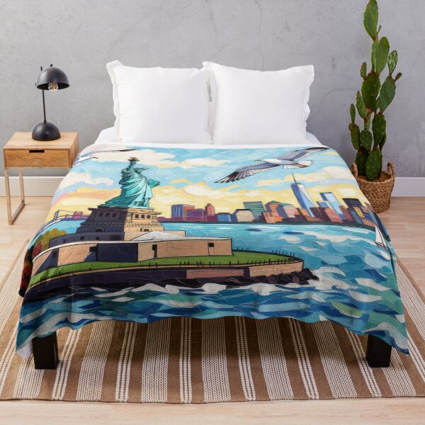 Item preview, Bird's Eye View - NYC designed and sold by Leslie Montgomery Art.