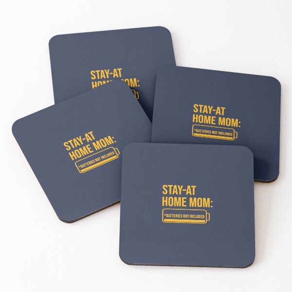 Item preview, Stay‑at‑Home Mom: Batteries Not Included - Mustard Yellow designed and sold by glategan.
