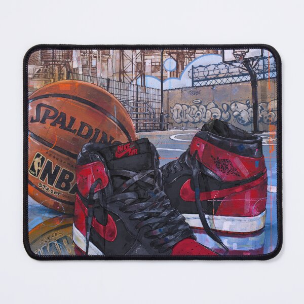 Item preview, AirJordan1 Banned bred painting designed and sold by GalleryKauffeld.