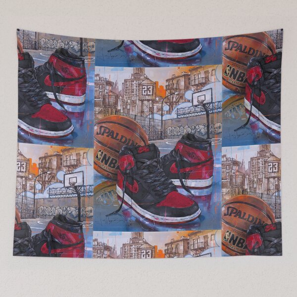 Item preview, AirJordan1 Banned bred painting designed and sold by GalleryKauffeld.