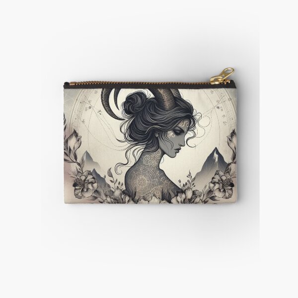 Item preview, Capricorn – Dark Realistic Zodiac Illustration designed and sold by Roberta Calabrese.