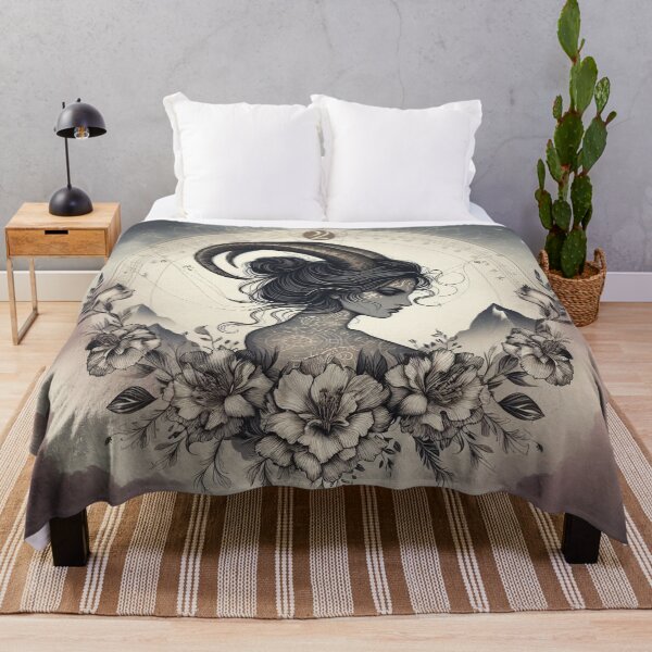 Item preview, Capricorn – Dark Realistic Zodiac Illustration designed and sold by Roberta Calabrese.