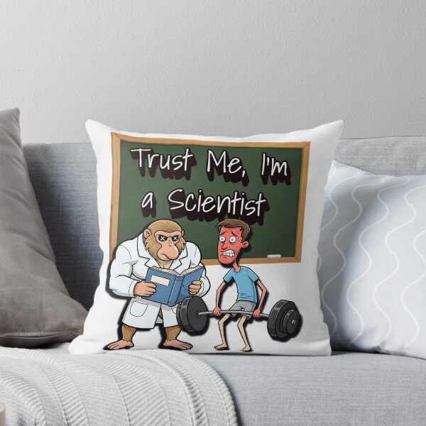 Item preview, Trust Me I’m a Scientist – Funny Gym Monkey Instructor Cartoon Design designed and sold by BeakBros.