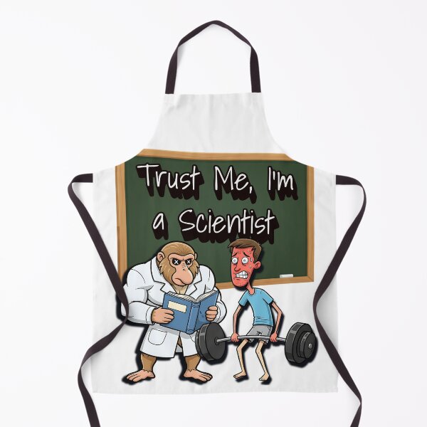 Item preview, Trust Me I’m a Scientist – Funny Gym Monkey Instructor Cartoon Design designed and sold by BeakBros.