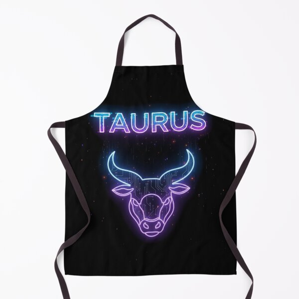 Artikelvorschau, Neon Glitch Taurus Spirit entworfen und verkauft von ZodiacWonders.