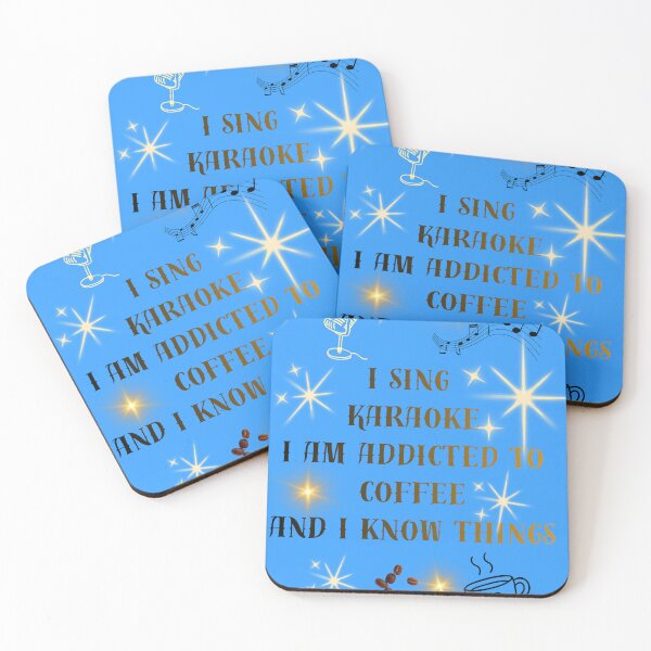 Item preview, I Sing Karaoke I Am Addicted to Coffee - Funny Singer Gift designed and sold by Extremeallie.