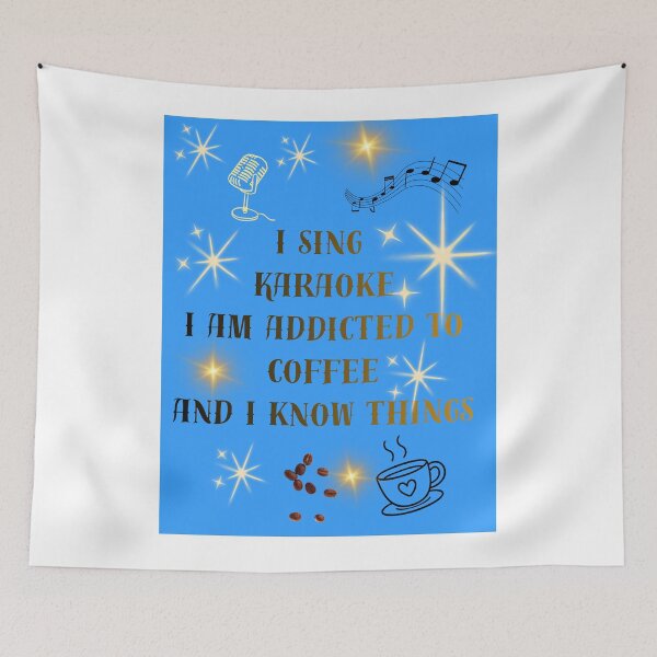 Item preview, I Sing Karaoke I Am Addicted to Coffee - Funny Singer Gift designed and sold by Extremeallie.