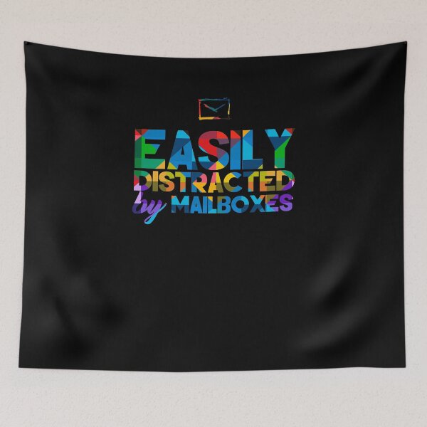 Item preview, Easily Distracted by Mailboxes Postal Service Delivery Tee designed and sold by LookTwice.