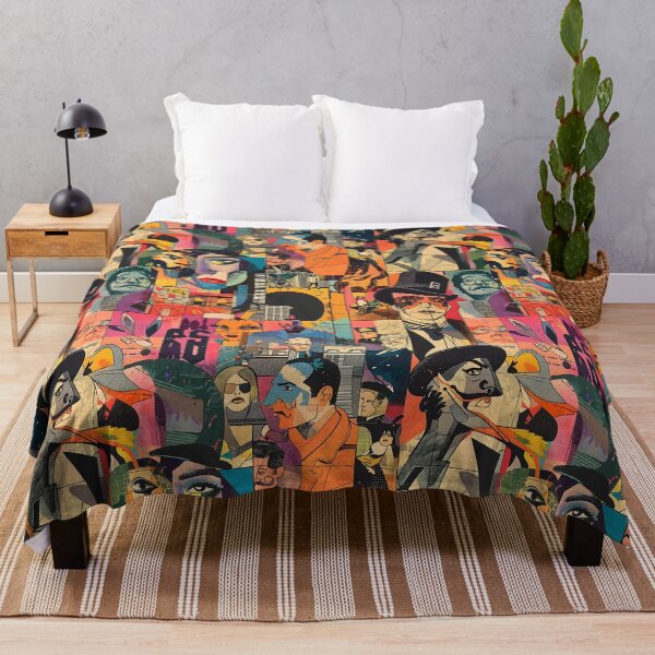 Item preview, Retro 1900s Funny Detective Horror Silent Film Retrofuturism Collage Pattern designed and sold by SecretDicer.