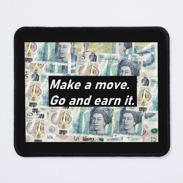 Item preview, Earn It Banknotes Notes Pound Sterling Fiver Queen Elizabeth designed and sold by Crystal Signs.