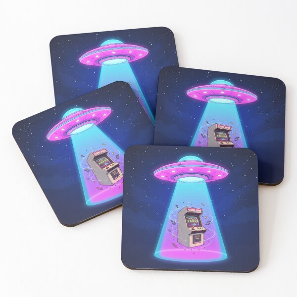 Item preview, UFO Arcade Abduction – Retro Space Invaders Vibe designed and sold by AlfredoUrbaneja.