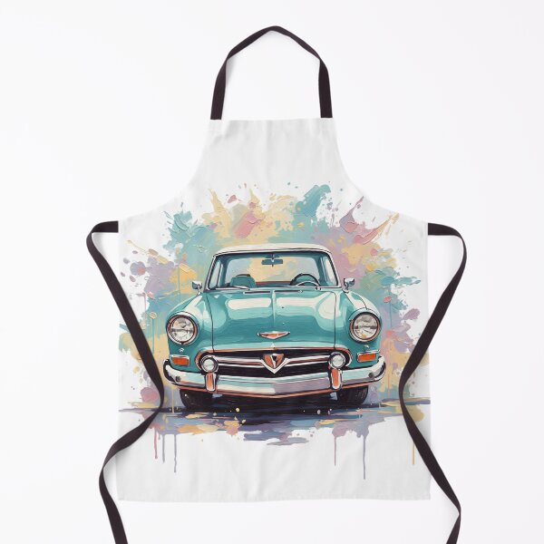 Item preview, Vintage Teal Dream: Artistic Classic Car Splash designed and sold by ifundesign.