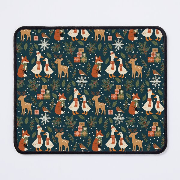 Item preview, Christmas Woodland Creatures Pattern in Holiday theme designed and sold by Studio Pico.
