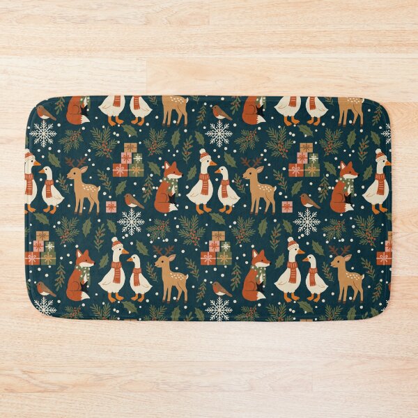 Item preview, Christmas Woodland Creatures Pattern in Holiday theme designed and sold by Studio Pico.
