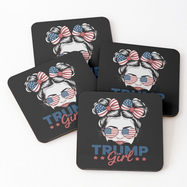 Item preview, Trump Girl Messy Bun Trump Election American Flag4  designed and sold by RsFilsingerArt.