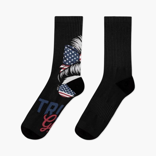 Item preview, Trump Girl Messy Bun Trump Election American Flag5  designed and sold by RsFilsingerArt.