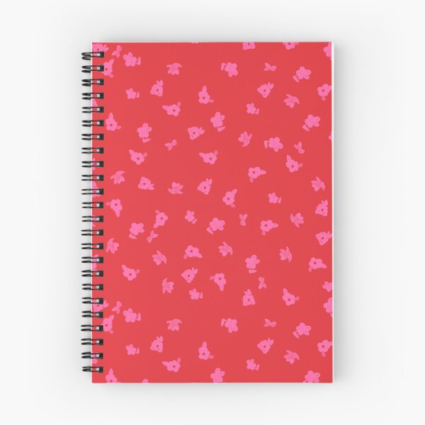 Aperçu de l'œuvre Motif floral discret rouge cerise et rose créée et vendue par AshDollCreations.