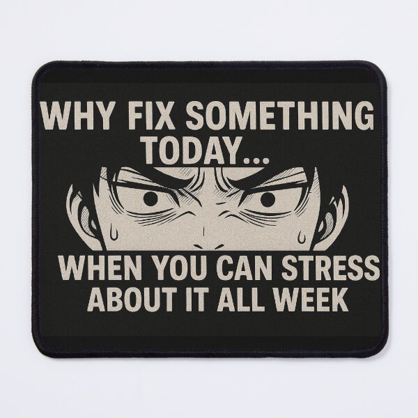 Item preview, Why Fix Something today, when you can stress about it all week designed and sold by Activesmack.